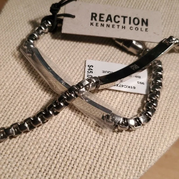 🧿SILVER TONE CHAIN LINK BRACELET - Picture 7 of 11